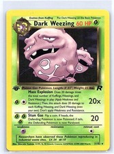 Dark Weezing (31) Team Rocket 31/82 First Edition non holo on eBay