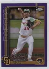2025 Topps Chrome Purple Refractor /250 Mike King Michael King #35 19l7