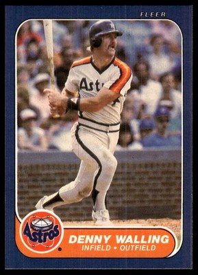 1986 Fleer #314 Denny Walling NRMT+