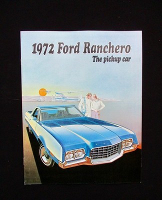 1972 Ford Ranchero GT squire Pick up  Prospekt Englisch 21x27cm 8S. 917 brochure