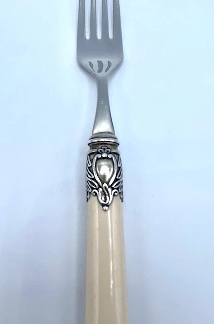 Vintage Bugatti 18/10 Stainless Flatware Italy Ivory Handles- CHOICE - Image 4 of 4