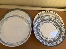 Corelle lot of four mix & match dinner plates (4 different designs)