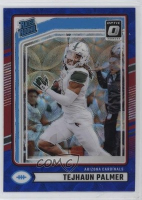 2024 Donruss Rated Optic Preview Blue Scope Prizm Tejhaun Palmer Rookie RC 0ss0