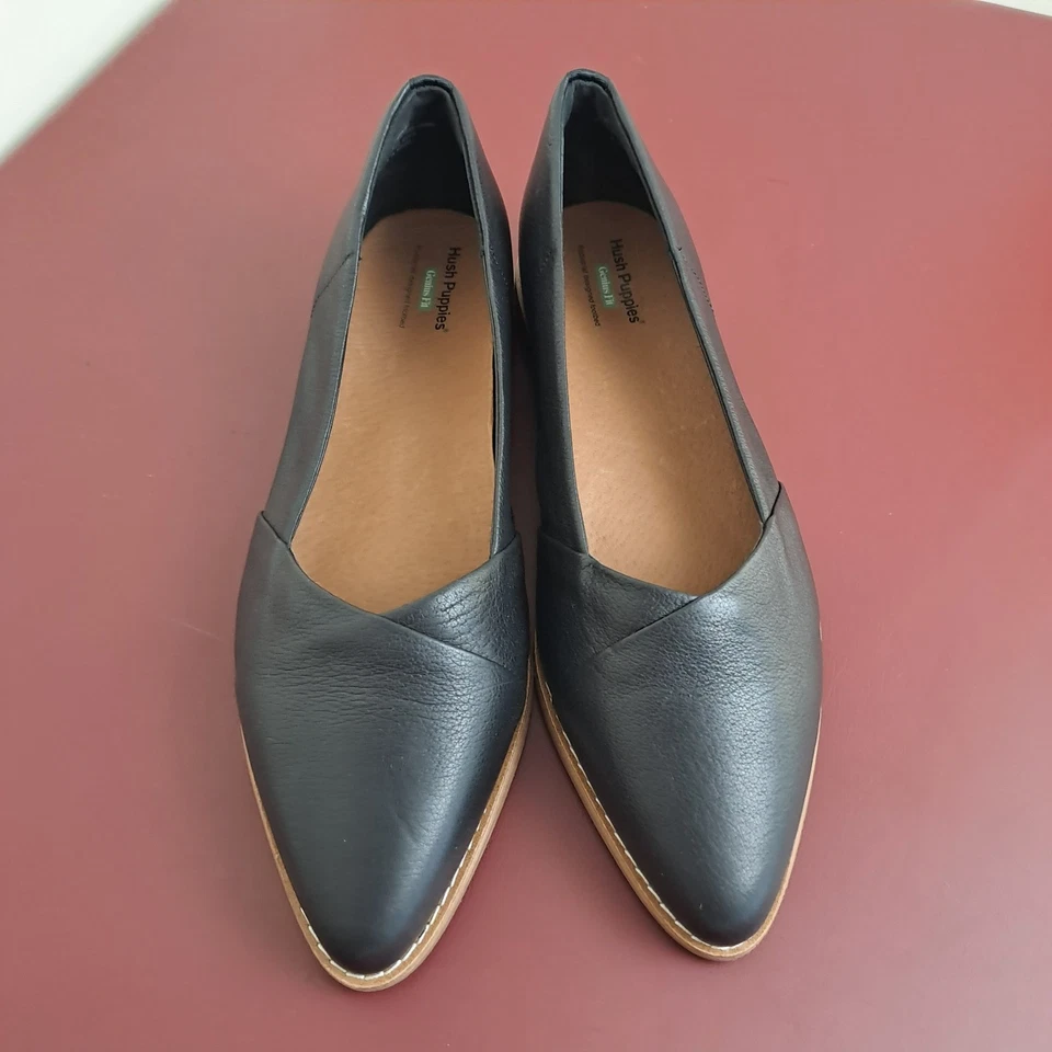 Hush Puppies Marine Loafers Womens Size 11 Black Slip On Comfort Footbed Shoes - image 4 of 4