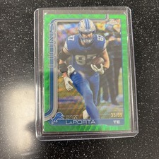 2025 Topps Chrome Sam LaPorta #100 35/99 Detriot Lions Green Wave