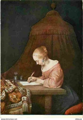 Postcard - Art - Painting - Gerard Ter Borch - The Letter - CPM - See Scans