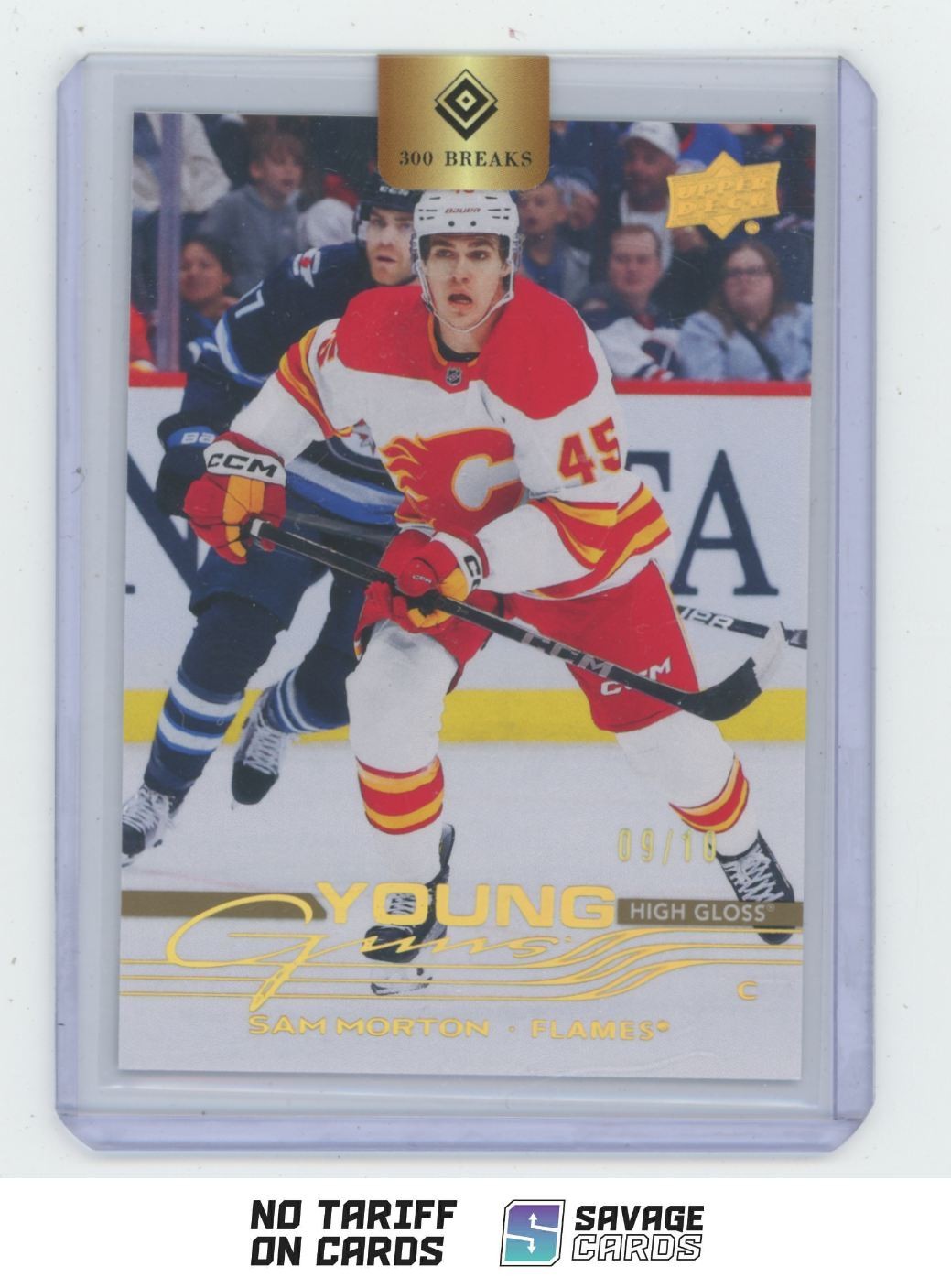 2025-26 Upper Deck Young Guns High Gloss Sam Morton /10 #215 Calgary Flames