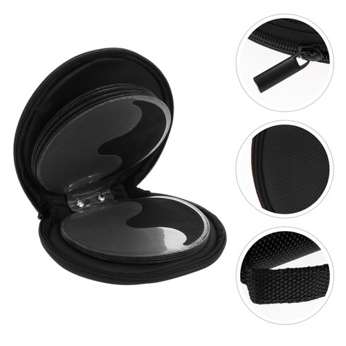 20 Capacity CD Bag Disc Storage Holder Car Case Zipper Bags Round - Afbeelding 8 van 12
