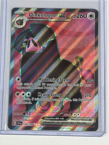 Oinkologne ex - 234/198  Ultra Rare Scarlet & Violet Base Set Pokemon TCG