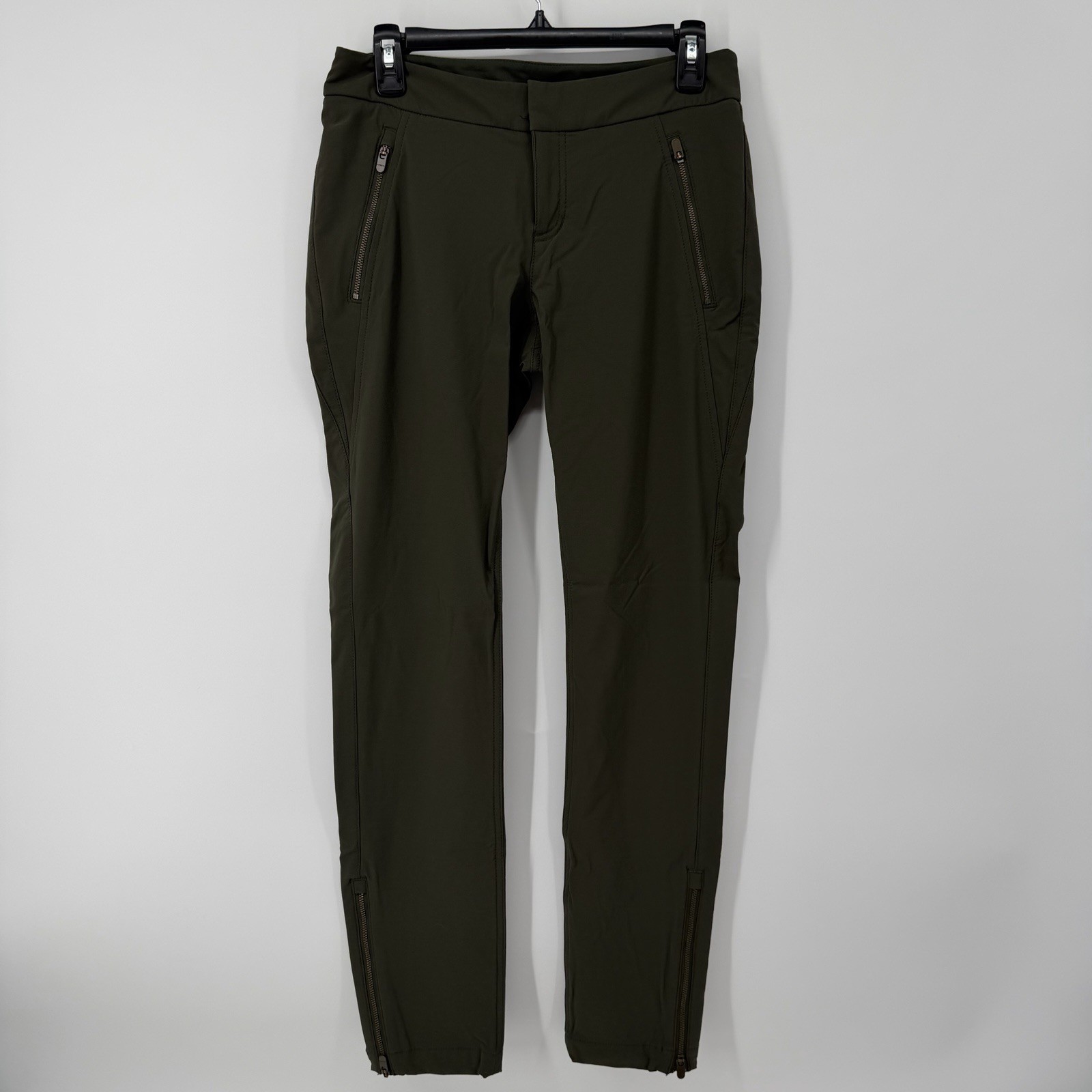 Athleta Wander Stash Skinny Utility Pants Green Women’s Size 6 Athletic Stretch