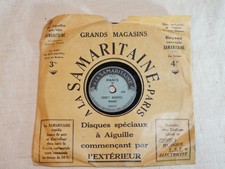 Disque 78t ancien pour phonographe enfant de la Samaritaine REV25DSQ001