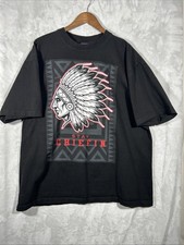 Shaka Wear Heavyweight T-Shirt Black 100 Cotton Stay Chiefin Men's Size 2XL EUC