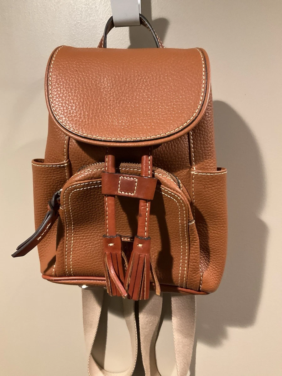 Dooney & Bourke Signature Backpack Leather Murphy Drawstring Monogram Brown Dooney and bourke murphy - Gem main image 3