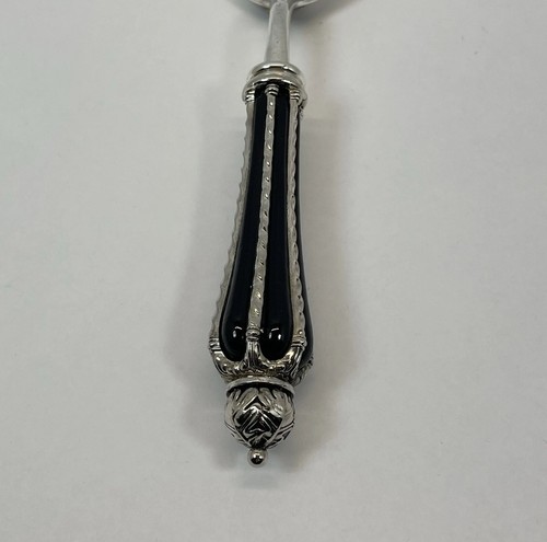 Wallace Silversmiths versilberte Salatgabel 8,5" verzierter Griff Vintage - Bild 6 von 10
