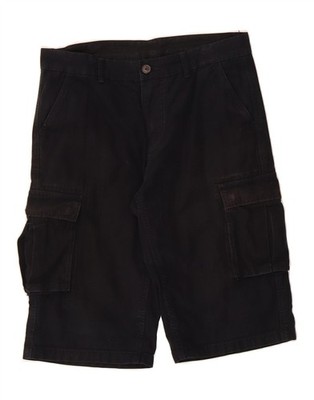 Scout Herren High Waist Cargo Shorts XS W32 Schwarz AU03