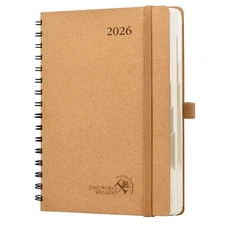 POPRUN 2026 Daily Planner One Page A Day - [5.75" x 8.5"-100% Recycled Materi...