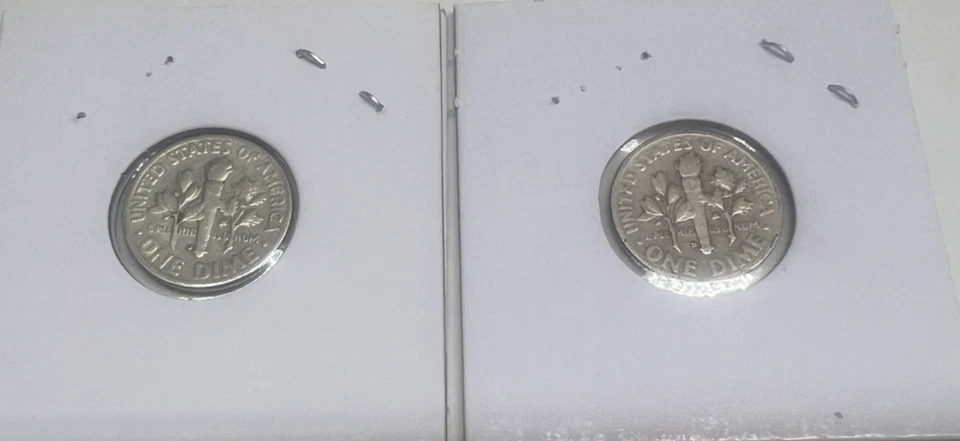 1948 D, & 1948S  Silver Roosevelt Silver Dimes - Image 2 of 2