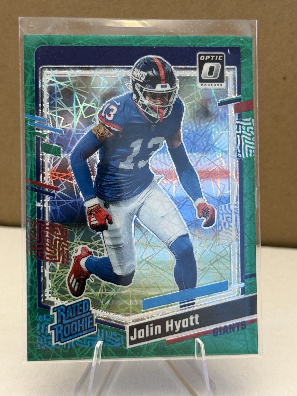 2023 Panini Donruss Optic Rated Rookie Jalin Hyatt #279 Green Velocity Prizm RC