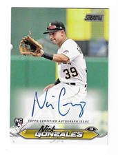 Nick Gonzales 2024 TOPPS STADIUM CLUB MLB ROOKIE AUTOGRAPH CARD Pirates RC AUTO