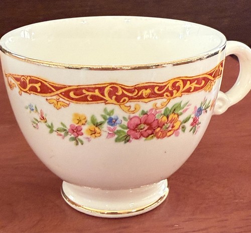 Vintage 1940s Homer Laughlin Eggshell Nautilus Sauce Boat & Georgian Tea Cup USA - Picture 12 of 12