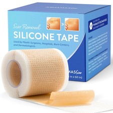 1.6x60 Inch Silicone Scar Sheets Roll Scar Tape for Easy Pain-Free Removal