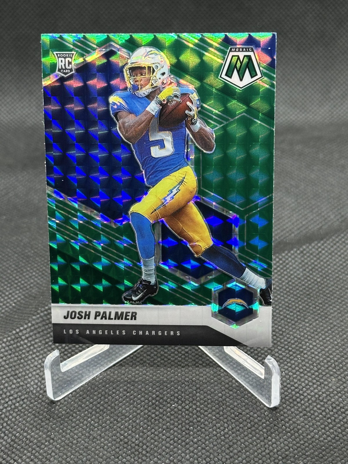 2021 Panini Mosaic #329 Josh Palmer Prizm Green