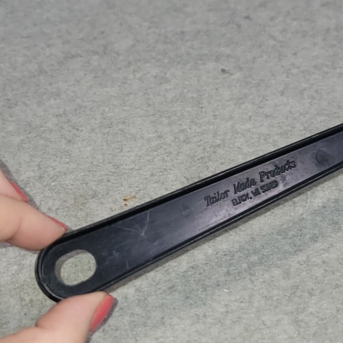 Vintage Tailor Made 2 Slot Spatula Turner Flipper Nylon Plastic Black - Bild 3 von 6