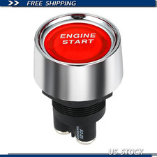 Red 12v 50a Car Start Engine Button Light Switch Push Start Ignition Racing Red 12v 50a Car Start Engine Button Light Switch Push Start Ignition Racing