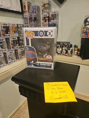 Funko Pop! JP Crawford #3 1/1000 SGA 5/27/23 Seattle Mariners Rare