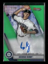 2019 Bowman's Best George Kirby Best of 2019 On-Card Auto Green Refractor #/99