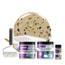 Beyond Paint Oxford Bronze Flecks Countertop Makeover Kit Paint Sealer Flecks