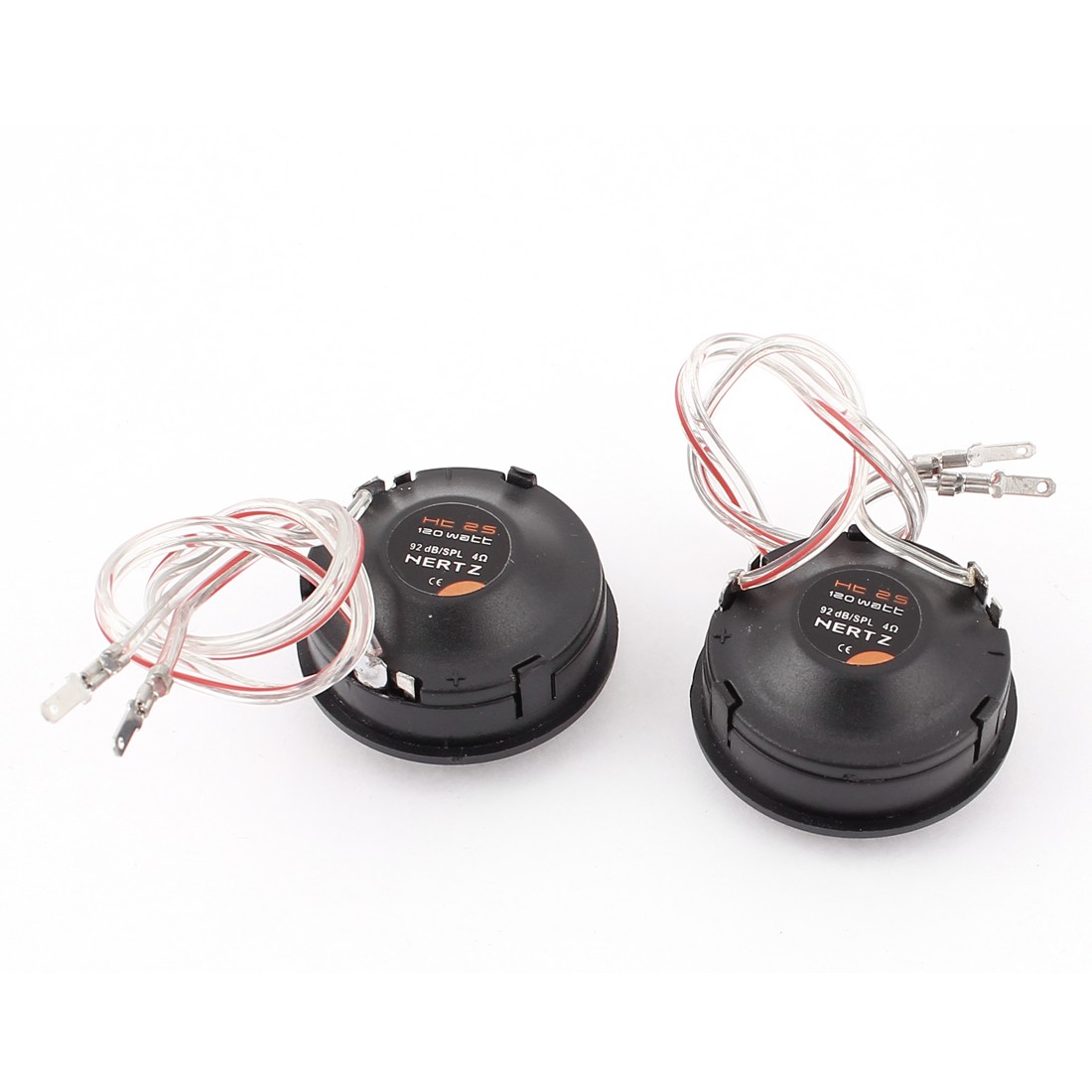 20mm Dia Flush Mounted Black Car Dome Tweeter 120W 92dB 2 Pcs