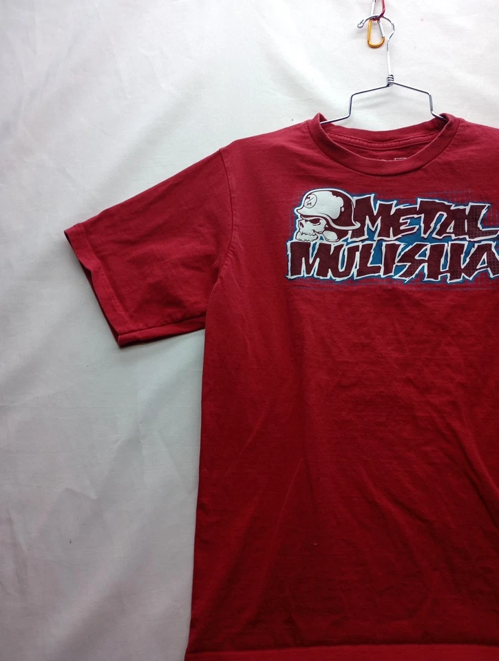 Camiseta Metal Mulisha Roja Gráfica Jóvenes Niños Talla XL Manga Corta Foto 3 de 4