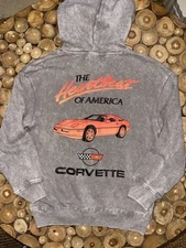 GM-OFFICIAL LICENSED GENERAL MOTORS CORVETTE  GRAY HOODIE BOYS 6-7 NWT BEST GIFT