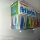 Vintage TUPPERWARE 1987 Tuppertoys Art Locker Crayon Art Supplies Storage Box 🍌 — photo 3