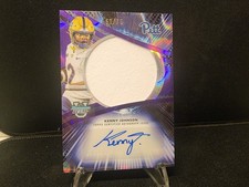 2025 Bowman Best Prospect Jumbo Relic Auto JRA-KJ Kenny Johnson Purple Lava /75