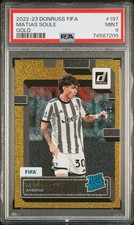 2022 PANINI DONRUSS FIFA GOLD #197 MATIAS SOULE 8/10 PSA 9