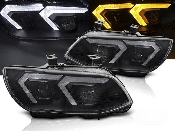 Xenon Scheinwerfer LED Tagfahrlicht FüR BMW E92 E93 Ohne AFS Bj. 10-13 Schwarz-image