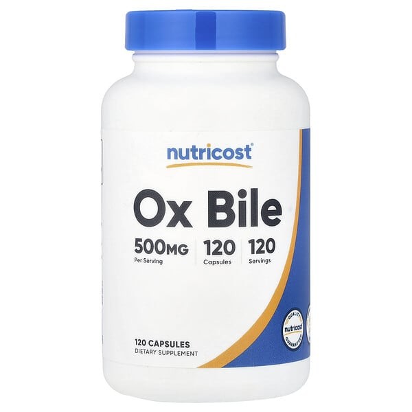 iHerb UK - Nutricost , Ox Bile, 500 Mg, 120 Capsules - Image 2