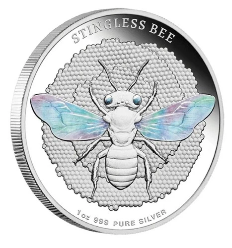 2026 Niue Australian Native Bee Stingless Bee 1oz Silver Proof COA# LESS THAN 50