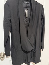 Black Chiffon Bodycon Dress