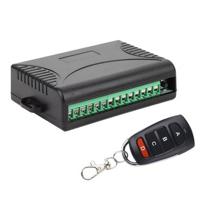 4 Channel Remote Control Relay Switch Transmitter+Receiver Light Controller