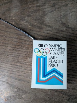 1980 XIII Olympic Winter Game Portable AM Radio Lake Placid NY Souvenir Turns On