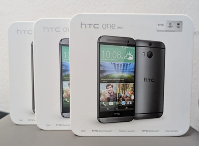 3x OVP HTC One M8 Gray mit Zubehör/Ladekabel ohne Handy Zubehör Unbenutzt!
