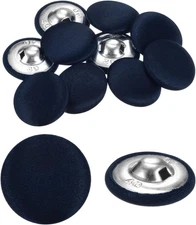 10Pcs Fabric Cloth Buttons 1" round Sewing Button with Shank Fabric Covered Butt