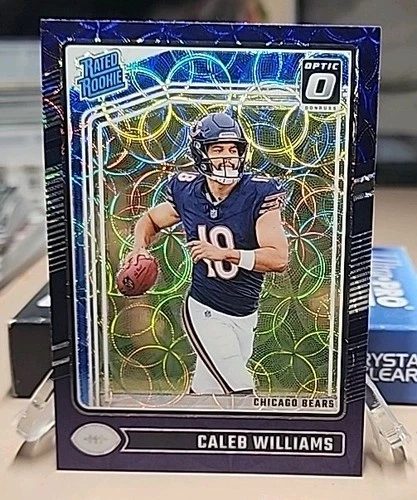 2024 Donruss Optic - Rated Rookie Caleb Williams #201 Blue Scope Prizm (RC)