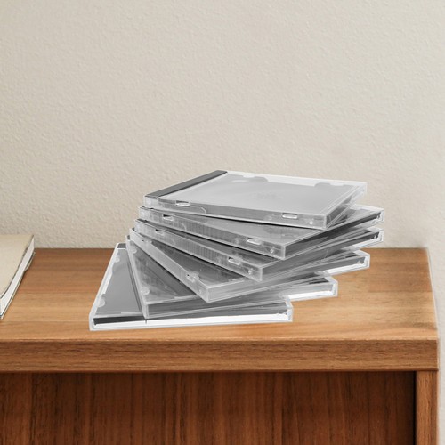 10pcs Standard Clear Plastic Cd Case Prevents Scratches Cd Box Cd Storage Case - Afbeelding 9 van 12