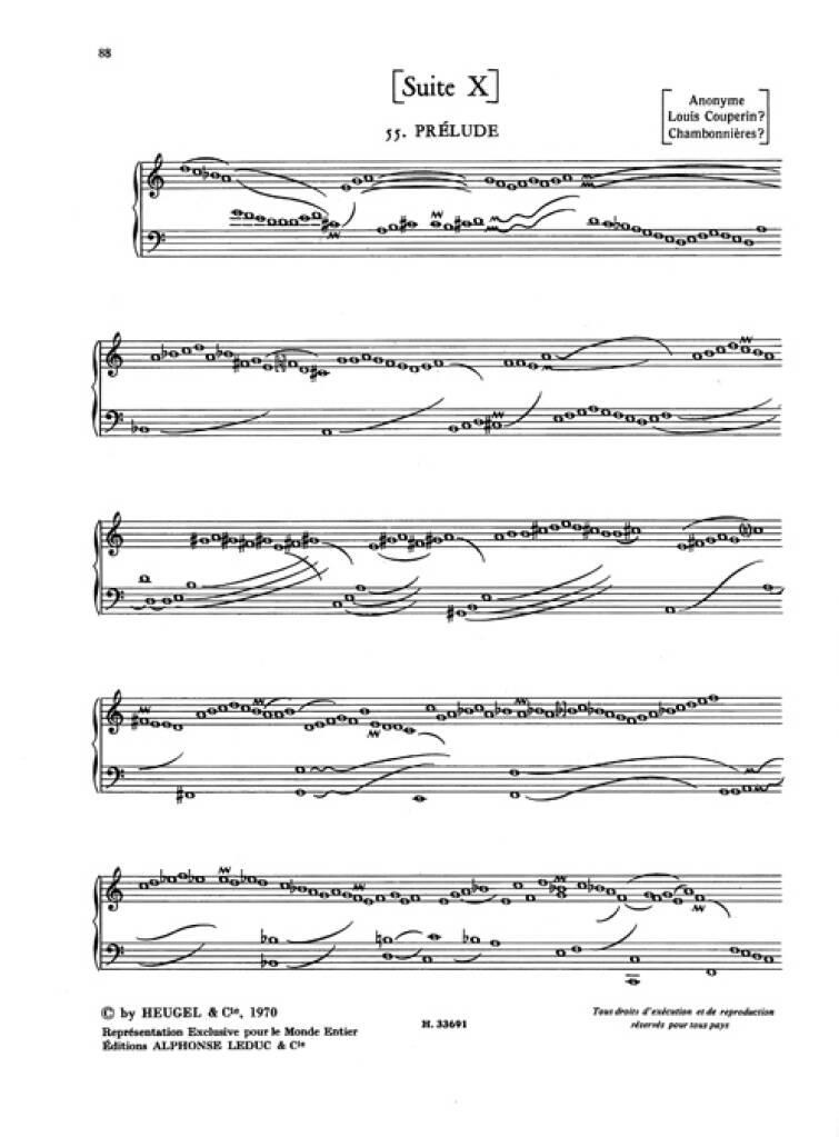 Pieces de Clavecin Vol.2 Louis Couperin Book [Softcover] Harpsichord Éditions He