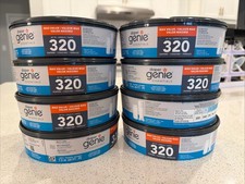 Diaper Genie Essentials 8 Pack Refills Unscented 320 Count Odor Control Bags