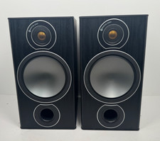 MONITOR AUDIO bronze 2 bookshelf SPEAKERS bi-wireable 8Ξ© Black Excellent